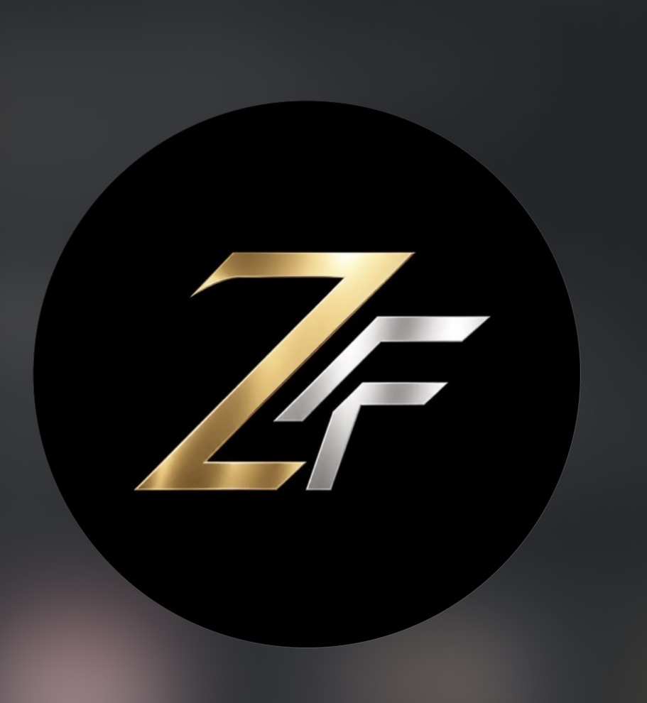 Logo ZF doré et argenté